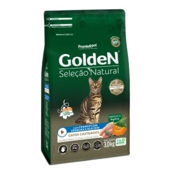 GOLDEN SELEÇÃO NATURAL GATOS CASTRADOS ABÓBORA