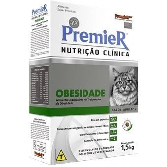 PREMIER NUTRIÇÃO CLÍNICA GATOS OBESIDADE