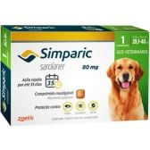 Antipulgas Simparic 80mg para Cães de 20.1 a 40.0kg