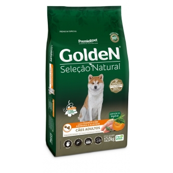 GOLDEN SELEÇÃO NATURAL CÃES ADULTOS ABÓBORA