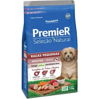 PREMIER SELEÇÃO NATURAL CÃES ADULTOS MINI BITS BATATA DOCE