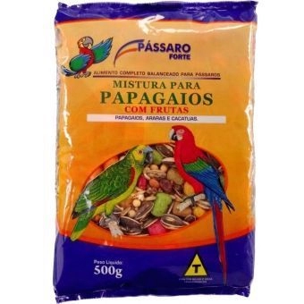 Mistura para Papagaios com Frutas - Pássaro Forte