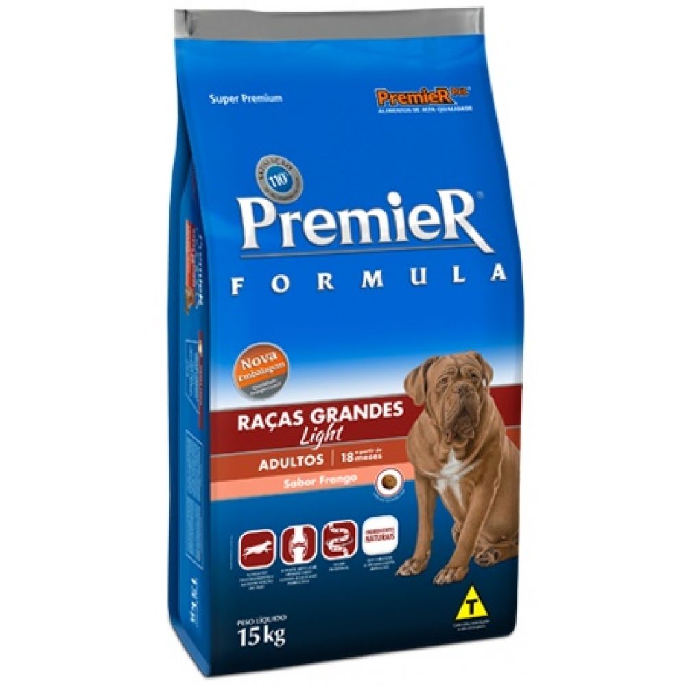 PREMIER FÓRMULA RAÇAS GRANDES ADULTOS LIGHT