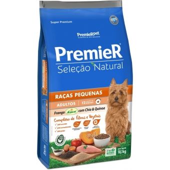 PREMIER SELEÇÃO NATURAL CÃES ADULTOS RAÇAS PEQUENAS CHIA & QUINOA