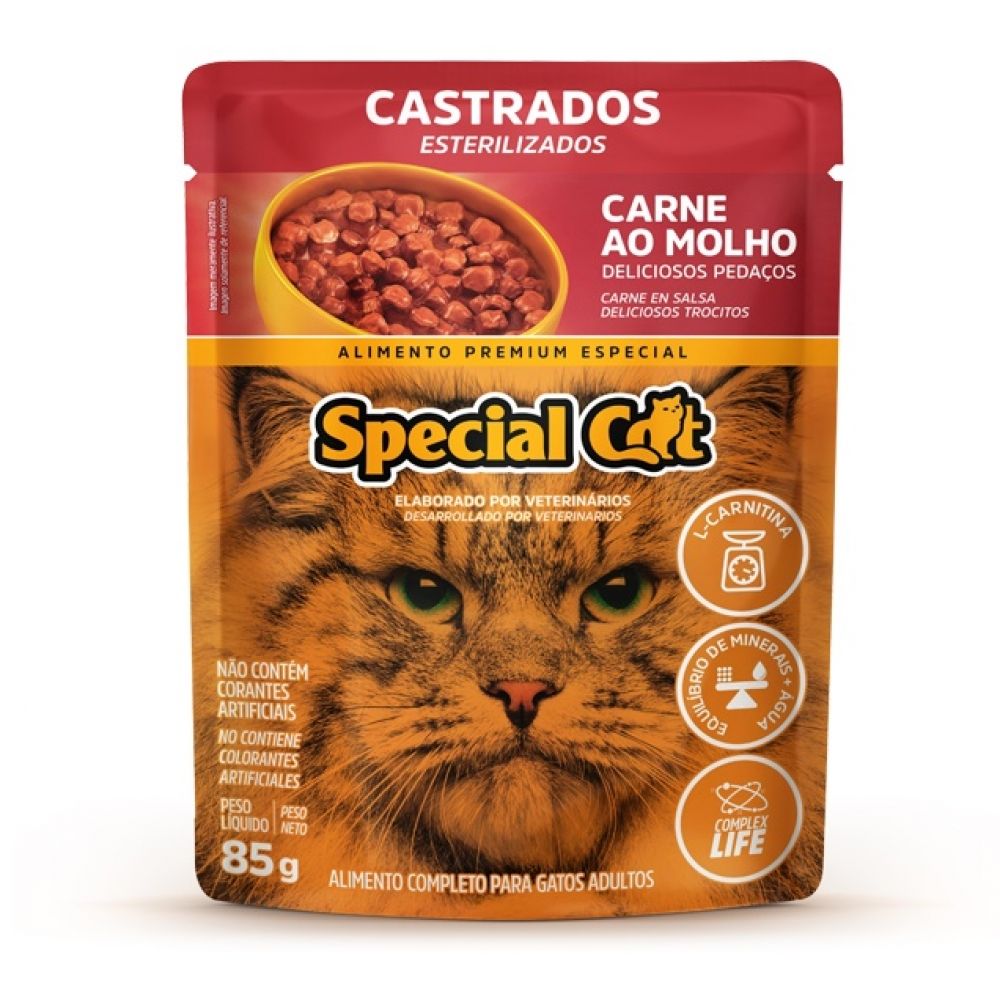 SPECIAL CAT SACHÊ CARNE AO MOLHO CASTRADOS