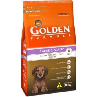 GOLDEN FÓRMULA FILHOTES CARNE MINI BITS