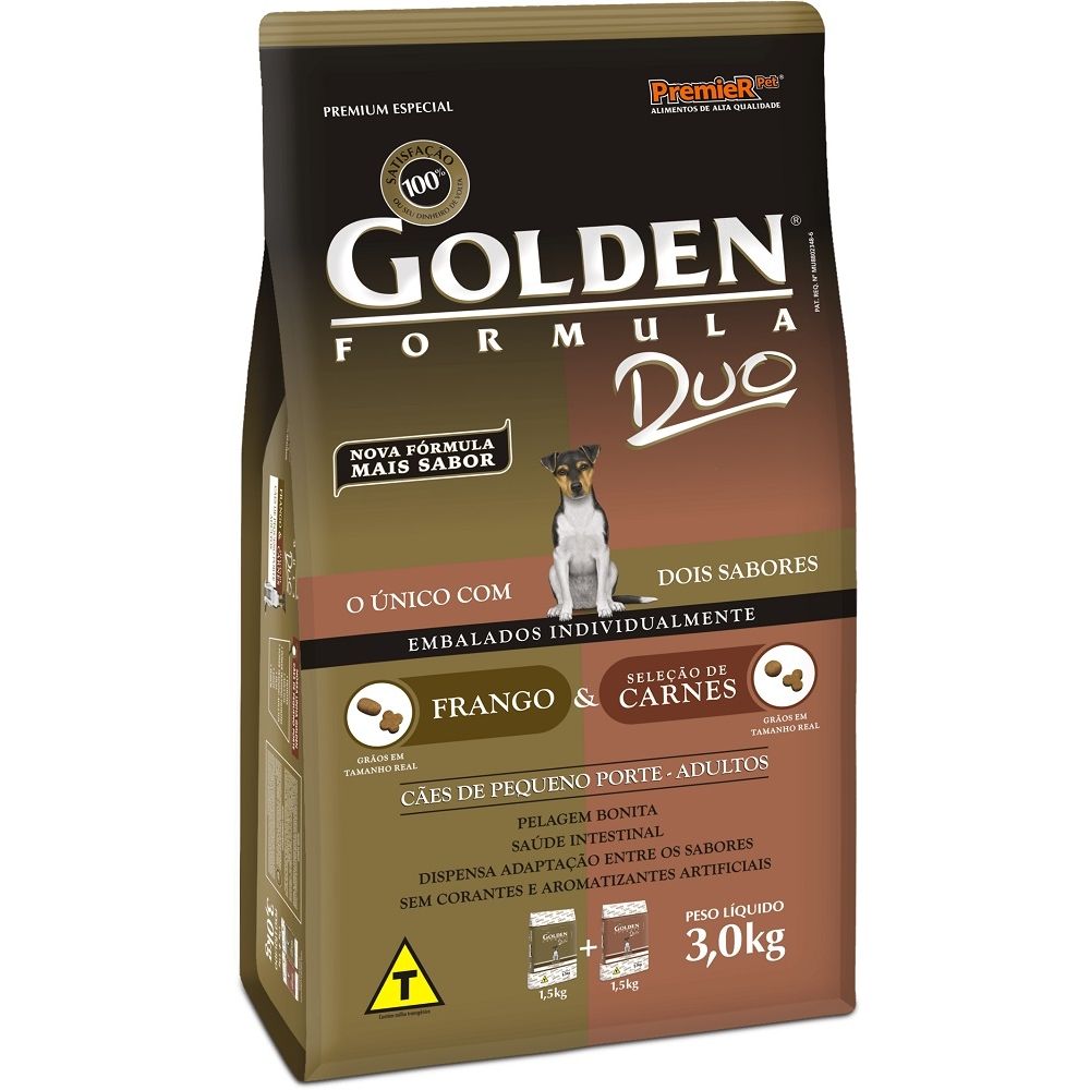 GOLDEN ADULTOS DUO FRANGO E CARNE MINI BITS