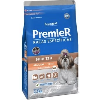 PREMIER RAÇAS ESPECÍFICAS SHIH TZU ADULTOS SALMÃO