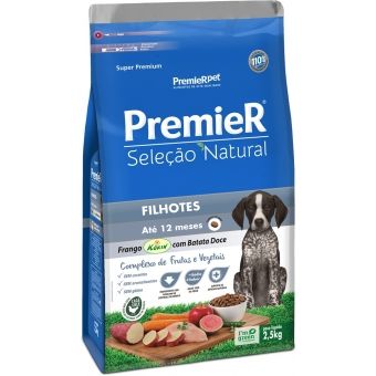PREMIER SELEÇÃO NATURAL CÃES FILHOTES BATATA DOCE