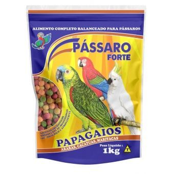 Extrusado Para Papagaios, Araras, Cacatuas, Maritacas, Jandaias