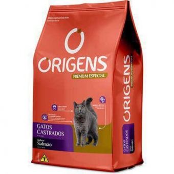 Ração Origens Gatos Castrados Salmão - Vitaminas Importantes