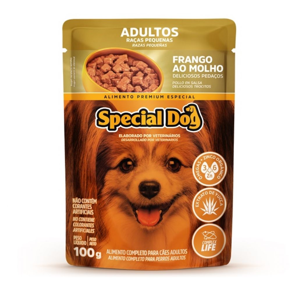 SPECIAL DOG SACHÊ FRANGO AO MOLHO  RAÇAS PEQUENAS