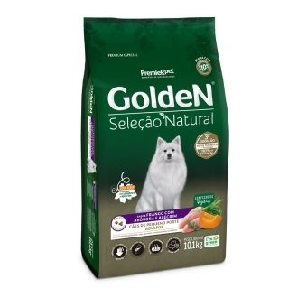 GOLDEN SELEÇÃO NATURAL CÃES ADULTOS RAÇAS PEQUENAS ABÓBORA