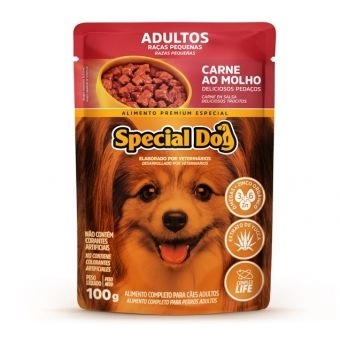 SPECIAL DOG SACHÊ CARNE AO MOLHO RAÇAS PEQUENAS