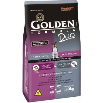 GOLDEN ADULTOS DUO SALMÃO E CORDEIRO MINI BITS